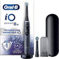 Brosse à dents électrique Oral-B iO 8N, noire, Bluetooth, 2 brosses, 1 étui de voyage