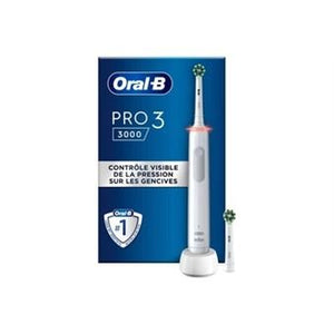 BROSSE A DENTS oral - b pro 3 3000 cross action white edition - ABPM