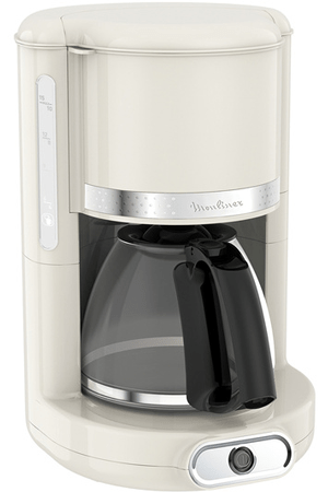 Cafetière filtre Moulinex FG381A10 SOLEIL IVOIRE 1.25L 10/15 TASSES - ABPM