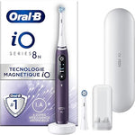 Oral - B iO 8N Brosse À Dents Électrique Violette connectée Bluetooth, 2 Brossettes, 1 Étui De Voyage - ABPM