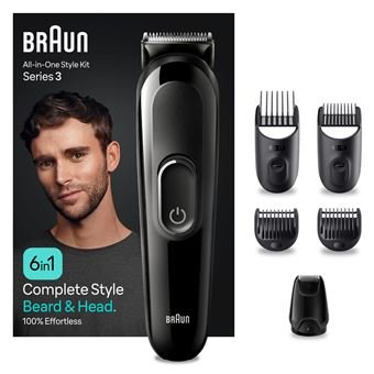 Tondeuse homme Braun Tout - en - un Series 3 MGK3410 Noir - ABPM